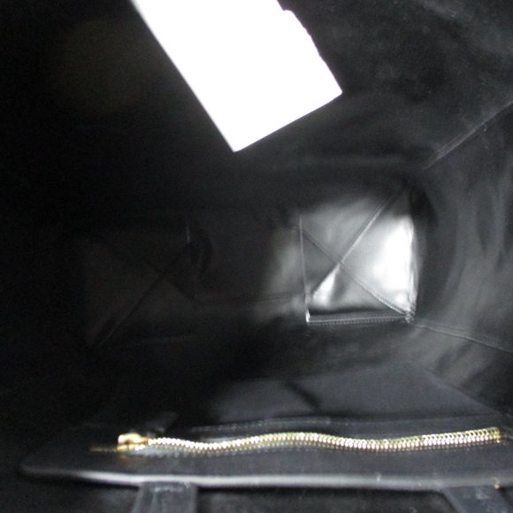 NWT NEW CELINE CABAS FLORAL POTIRON Leather Tote Bag BLACK Shopper - Picture 4 of 11